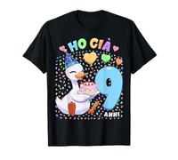 Bambino Shirt con Tema Oca Compleanno Ho già 9 Anni Maglietta