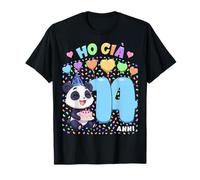 Bambino Shirt con Tema Panda Compleanno Ho già 14 Anni Maglietta