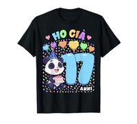 Bambino Shirt con Tema Panda Compleanno Ho già 17 Anni Maglietta