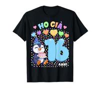 Bambino Shirt con Tema Pinguino Compleanno Ho già 16 Anni Maglietta