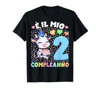 Bambino Shirt con Tema Toro È Il Mio Compleanno 2 Anni Maglietta