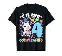 Bambino Shirt con Tema Toro È Il Mio Compleanno 4 Anni Maglietta