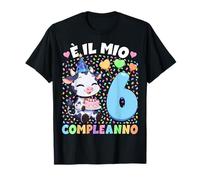 Bambino Shirt con Tema Toro È Il Mio Compleanno 6 Anni Maglietta