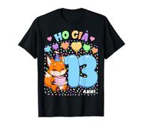 Bambino Shirt con Tema Volpe Compleanno Ho già 13 Anni Maglietta