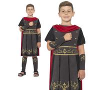 Bambino Soldato Romano Costume Adolescente Gladiator Guerriero Libro Day Nuovo,
