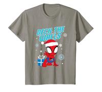 Bambino Spider-Man Deck The Walls Natale Maglietta