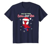 Bambino Spider-Man I'm On The Extra Good List Natale Maglietta