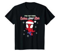 Bambino Spider-Man I'm On The Extra Good List Natale Maglietta