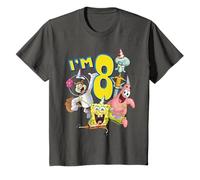 Bambino SpongeBob SquarePants 8th Birthday Today I'm 8 Maglietta