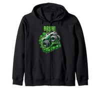 Bambino St Patricks Day Toddler Lucky Monster Truck Felpa con Cappuccio