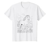 Bambino Stencil per bambini fai da te, motivo: cavallo, compleanno, colora il tuo tee Maglietta