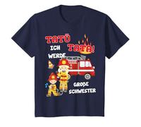 Bambino Tatü Tata Vigili del Fuoco Auto Camion dei Pompieri - Sorella Maggiore Maglietta