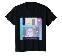 Bambino The Terminator Sarah Connor Retro Floppy Disk per Bambini Maglietta