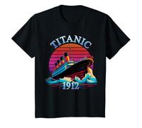 Bambino TITANIC PER BAMBINI, 1912, STORIA, COMMEMORATIVO, Maglietta