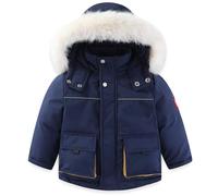 Bambino Tuta da Sci Piumino Pantaloni da Sci Bambini 2 Pezzi Set Tuta da Neve Invernale Completo Salopette da Sci Caldo Giacca Cappotto Snowsuit