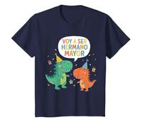 Bambino Voy A Ser Hermano Sindaco Dinosaurio Spagnolo Grande Fratello Maglietta