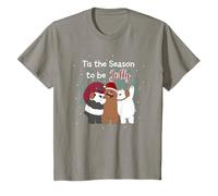 Bambino We Bare Bears Tis The Season Natale Maglietta