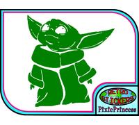 Bambino Yoda D Star Wars Jedi Muro Poster Arte Adesivo Vinile Camera Auto Van