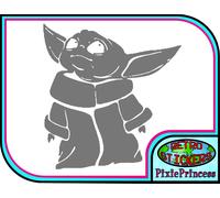Bambino Yoda D Star Wars Jedi Muro Poster Arte Adesivo Vinile Camera Auto Van