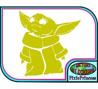 Bambino Yoda D Star Wars Jedi Muro Poster Arte Adesivo Vinile Camera Auto Van