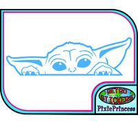 Bambino Yoda E Star Wars Jedi Muro Poster Arte Adesivo Vinile Camera Car Van Fun