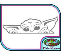 Bambino Yoda E Star Wars Jedi Muro Poster Arte Adesivo Vinile Camera Car Van Fun