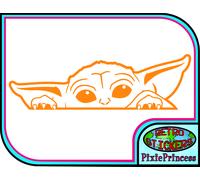 Bambino Yoda E Star Wars Jedi Muro Poster Arte Adesivo Vinile Camera Car Van Fun