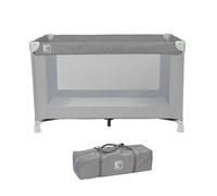 Bambisol Letto a ombrello 120 x 60 cm con materasso e borsa da viaggio, grigio verde