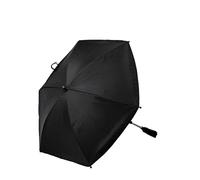 BAMBISOL Ombrello Passeggino Universale Anti UV | UPF 50+, Doppia articolazione | Nero IT