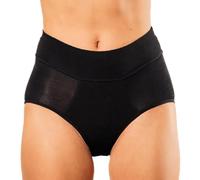 Bambody Intimo mestruale per le donne mutandine assorbenti in rayon di bambù, nero, XX-Large