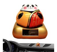 Bambola a forma di panda per auto, decorazione per cruscotto, carina e divertente, decorazione per interni auto, per tavolo da studio, camera da letto, scrivania, area di lavoro, cruscotto