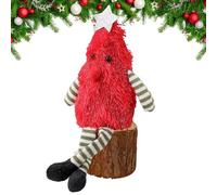 Bambola 'albero di Natale, figura di vacanza a gambe lunghe carine per decorazioni per feste e uffici, peluche di Natale illuminata per desktop, mensola del, fulcro del tavolo, aula, scuola
