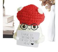 Bambola All'Uncinetto,Bomba Morbida A Di Patata Con Biglietto Motivazionale | Creazione Manuale Morbida E Divertente Per Laurea Pasqua Ufficio San Compleanni E Altri Eventi