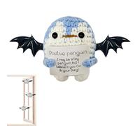 Bambola all'uncinetto con carta,Giocattolo Di Halloween lavorato a maglia | Figura di peluche all'uncinetto,Bambola tessuta creativa fatta a mano carina decorazione di stimolo per la