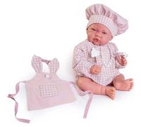 Bambola Appena Nata Cuoca con Grembiule - 42 cm