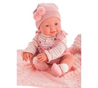 Bambola Appena Nata Mia Fa la Pipì con Copertina - 42 cm
