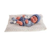 Bambola Appena Nato Pipo con Pompon e Cuscino di Cotone - 42 cm
