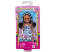 Barbie 1.9m Chelsea Piccolo Bambola Marrone Capelli Verde Occhi Blu Da Nuovo Con