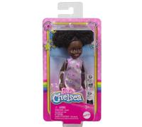 Barbie 6.3 " Chelsea Piccolo Bambola Viola Floreale Abito Spazio Panini Nuovo