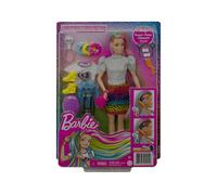 Barbie Totally Hair ​ - Capelli Multicolor con capelli con funzione cambia colore, include 16 accessori alla moda; 3+ Anni