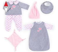 bambola Bayer deluxe dolls dress set 42 46cm