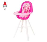 Bayer Design - 63300AD Seggiolone per Bambole con Cintura di Sicurezza Regolabile, Accessori bambola, mobili per bambola, Giocattolo, rosa, unicorno