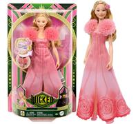 Mattel Wicked Singing Glinda Fashion Doll & Accessori, Posable con look ispirato