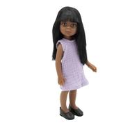 Bambola Collezione Nora con Abito Lilla - Paola Regina 32 cm - Capelli castani, Occhi marroni, Scarpe nere - Made in Spagna