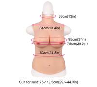 Bambola coppa C petto in silicone mezza lunghezza crossdresser cosplay...