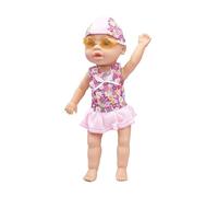 Bambola Da Bagno, Bambola Da Bagnetto, Figura Galleggiante per Nuoto Giocattolo a Batteria per Acqua Bambine Bambini Casa Asilo Bagno Spiaggia Interno Esterno