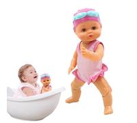 Bambola da bagno, bambola da bagno, funzionamento a batteria, giocattolo da nuoto, per piscina, bagno, cameretta dei bambini, viaggi, compleanno e ragazze