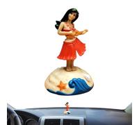 Bambola da cruscotto, graziosa bambola che scuote la testa, ragazza che balla sul cruscotto, dal bel design, bambola hawaiana da cruscotto, bambola per interni auto, perfetta per spiaggia, bar,