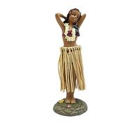 Bambola da Cruscotto Hawaiana per Cruscotto Dell'auto Mini Ragazza Danzante Hawaiana in Posa