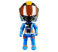 Bambola da motociclista trasformabile, giocattolo azionale, personaggio guidatore mobile, modello di moto in stile 3D Q, da collezione, trasformazione comune, giocattolo da eroe, creativo